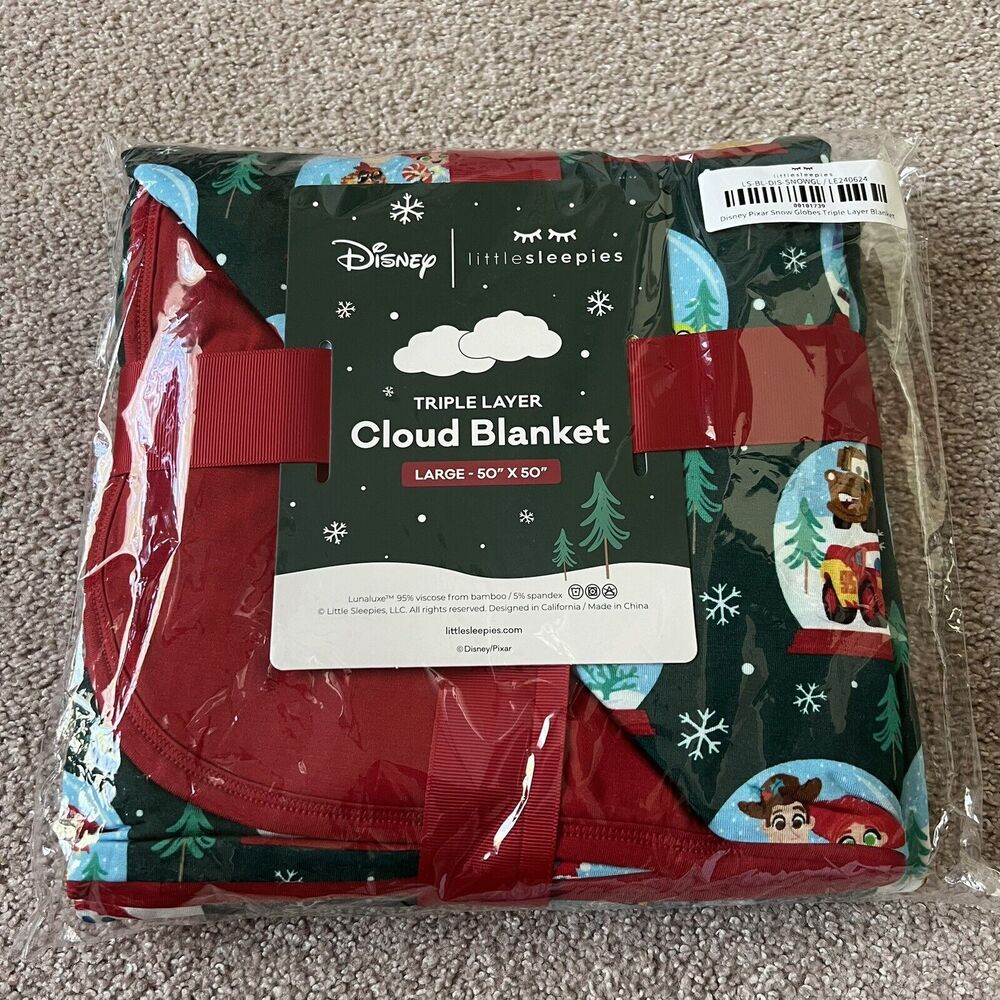 Little Sleepies Holiday Collection A Very Pixar Christmas Large Cloud Blanket